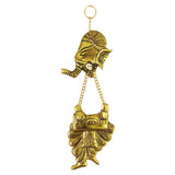 Divya Mantra Hindu God Sri Ganesha Brass Entrance Door / Wall Hanging Showpiece - Puja Room, Meditation, Prayer, Office, Business, Temple, Home Decor Gift Collection Item / Product -Money, Good Luck - Divya Mantra