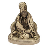 Divya Mantra God Sikh Guru Nanak Dev Ji Idol Sculpture Statue Brass Murti - Puja, Gurudwara, Meditation, Office, Business, Home Decor Gift Collection Item/Product, Money, Good Luck, Prosperity-Yellow - Divya Mantra