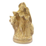 Divya Mantra Decorative Sri Hindu Goddess Radha And Lord Krishna Idol Sculpture Statue Murti-Puja, Meditation, Prayer, Office, Home Decor Gift Collection Item / Product-Money, Good Luck, Love - Yellow - Divya Mantra