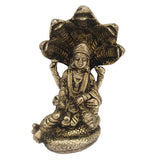 Divya Mantra Sri Hindu God Vishnu Narayan On Sheshnag Sculpture Statue Murti - Puja Room, Meditation, Prayer, Office, Business, Home Decor Collection Item/Product-Money, Good Luck, Prosperity - Yellow - Divya Mantra