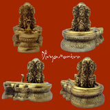 Divya Mantra 12 Jyotirlinga Lord Shiva Lingam With Nag Devta Sculpture Statue Murti Puja, Temple, Meditation, Prayer, Office, Business, Home Decor Gift Collection Item/Product -Money, Good Luck-Yellow - Divya Mantra