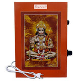 Divya Mantra Metallic Sri Hanuman Chalisa Bajrang Baan Hindu Religious Chanting Repeater Akhand Jaap Machine Device Electric Box For Mandir Pooja/Puja Room, Good Luck Prosperity Gift Item- Multicolor - Divya Mantra