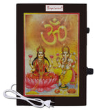 Divya Mantra Metallic Sri Ganesha & Laxmi ji Aarti Hindu Religious Chanting Repeater Akhand Jaap Machine Device Electric Box For Mandir Pooja (Puja) Room, Good Luck Prosperity Gift Item- Multicolor - Divya Mantra