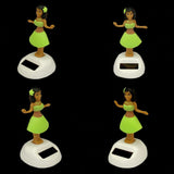 Divya Mantra Bobblehead Figure Solar Powered Car Dashboard Bobble Head Dancing Shaking Hulla Hawaiian Girl Kids Toy Doll Showpiece, Collection Figurines, Office Desk Home Decor /Room Decoration -Green - Divya Mantra