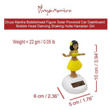 Divya Mantra Bobblehead Figure Solar Powered Car Dashboard Bobble Head Dancing Shaking Hulla Hawaiian Girl Kids Toy Doll Showpiece, Collection Figurines, Office Desk Home Decor /Room Decoration-Yellow - Divya Mantra
