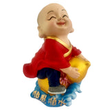 Divya Mantra Tibetan Lama Monks 5 Wealth Luck Men Figure For Office, Car Dashboard Buddha, Kids Toy Doll Showpiece, Collection Figurines, Home Decor, Kitchen, Living Room Decoration Set - Multicolor - Divya Mantra