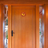 Divya Mantra Sri Hanuman Jai Shri Ram Hindu Home Wall Decor Om Sticker Entrance Door Symbol Pooja Items Decorative Showpiece Decoration Interior Good Luck Accessories - Multicolor - Set of 3 - Divya Mantra