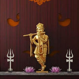 Sri Shiva Trishul (Trident) Damru with Wooden Stand Yantra Indian Mandir Home Decor Hindu Temple Pooja Items Vastu Decorative Car Dashboard Showpiece Diwali Puja Symbol Good Luck - Set of 2, Silver - Divya Mantra