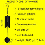 Cow Bell Wind Chimes for Balcony with Sound Windchime for Home Decoration Garden Decor Items Big Size 28"