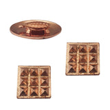 Divya Mantra Combo Of 2 Pure Copper Plates with 9 Wish Pyramids Vastu Dosh Nivaran Yantra Door Sticker & Feng Shui 1.5 Inch Tortoise/Turtle with 2 Inch Diameter Water Plate For Good Luck, Money-Brown - Divya Mantra