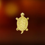 Divya Mantra Japanese Lucky Charm Turtle Pair Home Decor Statue & Chinese Feng Shui Metal Bejeweled Wish Fulfilling Tortoise with Secret Magnetic Compartment Jewelry Box For Wealth, Health - Gold, Red - Divya Mantra