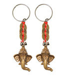 Divya Mantra Combo of Two Ganesha Key Chains with Feng Shui Coins - Divya Mantra