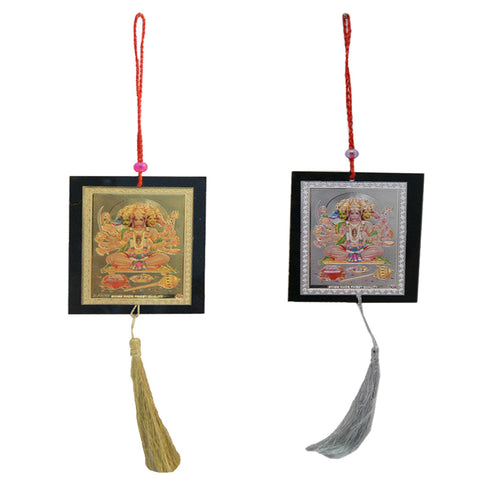 ivya Mantra Set of Two Panchmukhi Hanuman Car / Wall Hanging - Divya Mantra