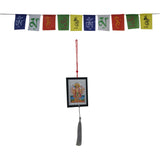 Divya Mantra Combo Of Panchmukhi Hanuman Car / Wall Hanging And Tibetian Buddhist Prayer Flag For Car - Divya Mantra