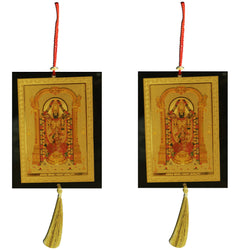 Combo of Tirupati Balaji Car Decoration Rear View Mirror Hanging Accessories