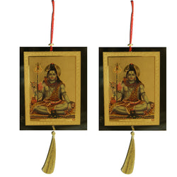Combo of Shiva Car Decoration Rear View Mirror Hanging Accessories