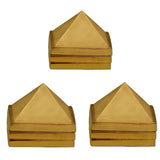 Divya Mantra Vastu Wish Multilayered 1 Inch Zinc Pyramid (Set Of 3) 91 Pyramids in Total - Divya Mantra