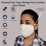Face Mask, Washable Reusable WOOP Black + Off-White Plain Face Masks Health Protection, Skin Care Unisex Mouth Filter Facemask, Soft Made in India, Nose to Chin Mud, Pollution Dust Cover - SET OF 10 - Divya Mantra